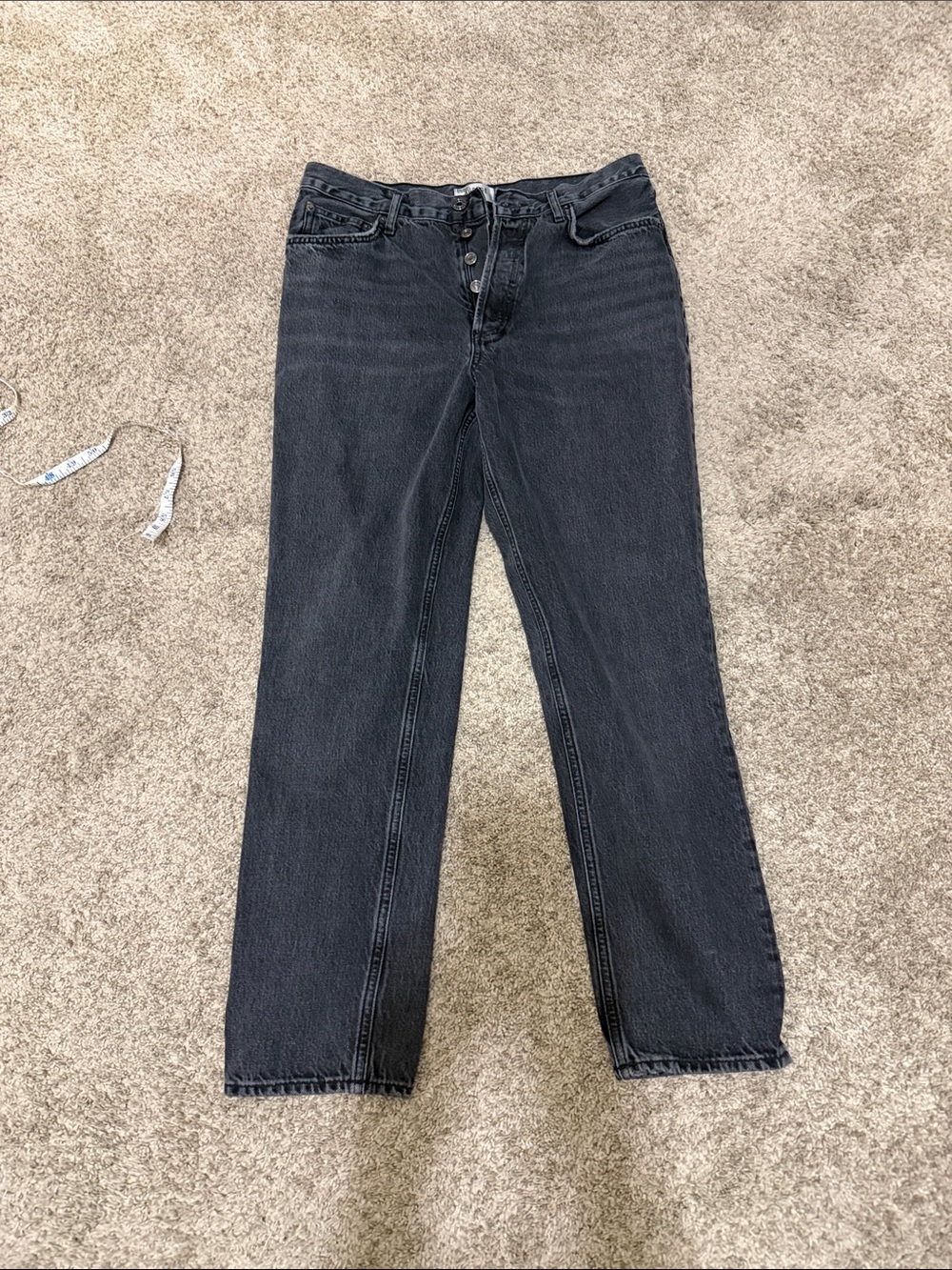 Agolde fen black jeans size 28